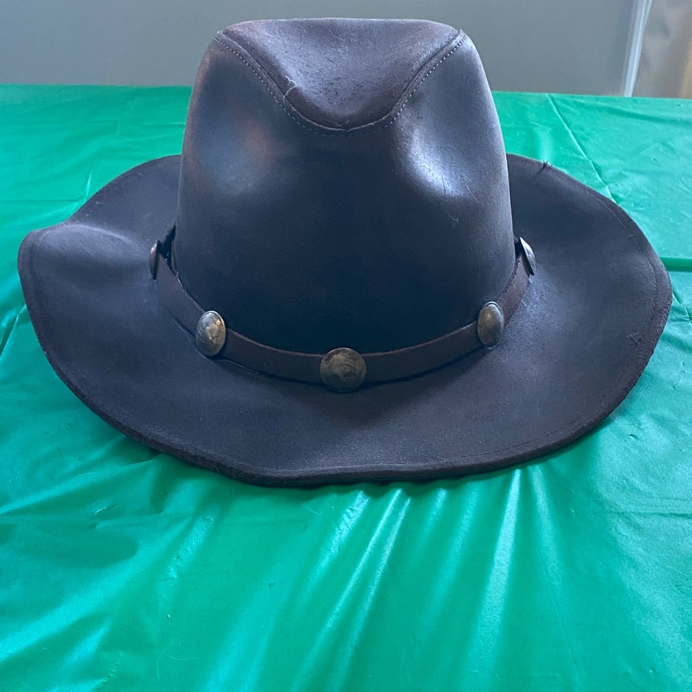 Henschel leather Aussie hat